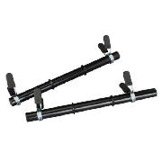 One Body dumbell bars with clip collars, 2 pack