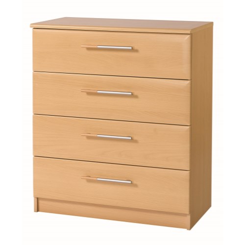 One Call Furniture Awake 4 Drawer Chest in Light