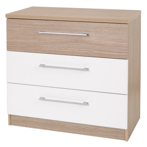 One Call Furniture Duo 3 Drawer Chest in Matt