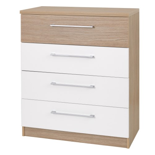 One Call Furniture Duo 4 Drawer Chest in Matt
