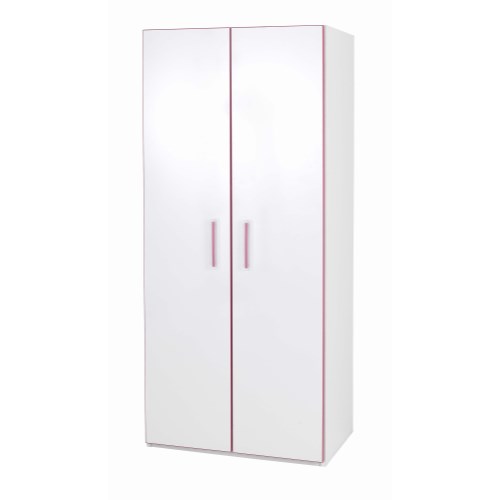 One Call Furniture Kiddi Pink 2 Door Wardrobe