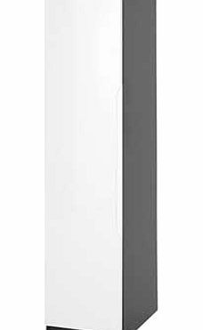 One Call Furniture Orient 2 Door Single Wardrobe - White