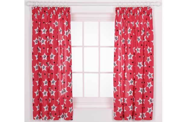 One Direction Chaos Curtains - 168x137cm -