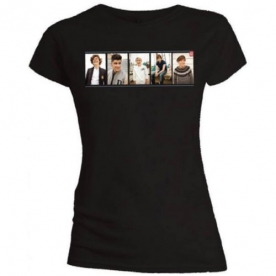 Direction Photo Split Skinny Black T-Shirt X