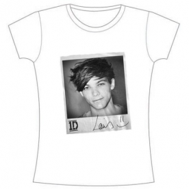 One Direction Solo Louis Skinny White T-Shirt X