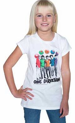 One Direction White T-Shirt - 6-7 Years