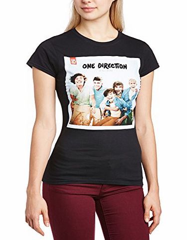 One Direction Womens Up All Night Short Sleeve Crew Neck T-Shirt, Black, Size 10 (Manufacturer Size:Medium)