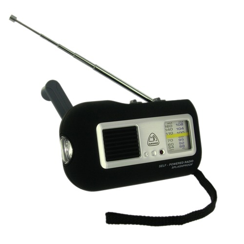 One Earth Compact Wind Up Radio and Torch