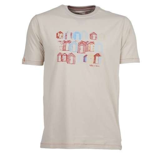 One Earth Mens Beach Hut T-Shirt
