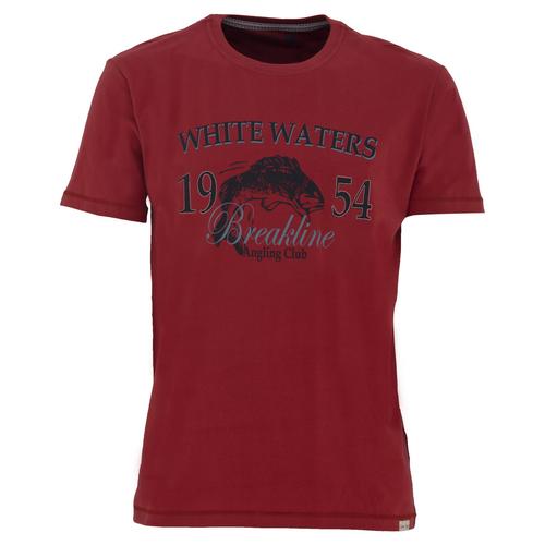 One Earth Mens White Waters T-shirt