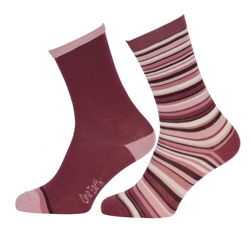 One Earth Womens Cotton Bamboo sock