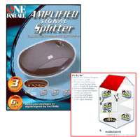 One for All 3-Way TV Signal Booster SV9532