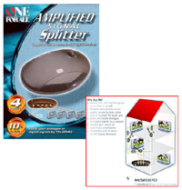 One for All Signal Booster with 4 Outputs SV9542