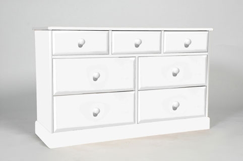 one Range 3 over 4 Drawer Chest - Painted or
