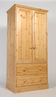 one Range Gents Double Wardrobe With 2 Drawers -