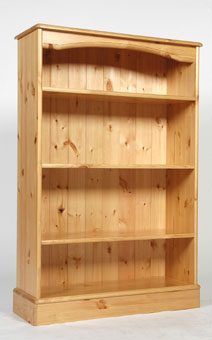 Range Medium Wide Bookcase - Waxed or