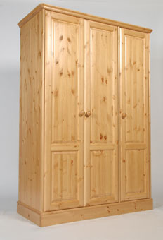 one Range Triple Full Hanging Wardrobe -Waxed or