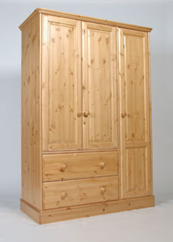 one Range Triple Gents Wardrobe With 2 Drawers -