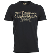One True Saxon Baldric Tailored Navy T-Shirt