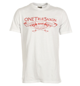 One True Saxon Baldric Tailored White T-Shirt