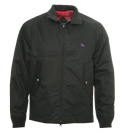 One True Saxon Black `Harrington` Jacket