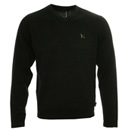 One True Saxon Black V-Neck Sweater