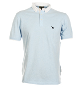 One True Saxon Blecca Ox Collar Sky Blue Polo