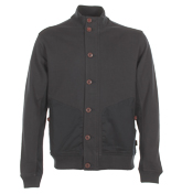 One True Saxon Botilf Navy Button Sweatshirt