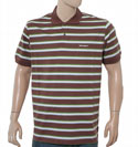 Brown Stripe Polo Shirt