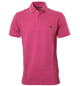Cerise Pink Pique Polo Shirt