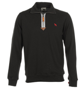 One True Saxon Criba Black 1/4 Zip Sweatshirt