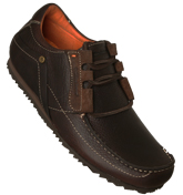 One True Saxon Dark Brown Gum Leather Shoes