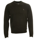One True Saxon Dark Brown V-Neck Sweater