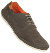 One True Saxon Dark Grey Suede Shoes