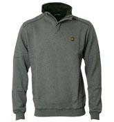 One True Saxon Grey 1/4 Zip Sweatshirt