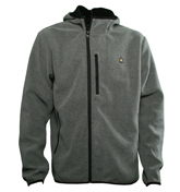 Grey Bonded Hooded Fleece