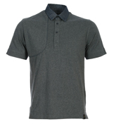 One True Saxon Grey Cotton Polo Shirt