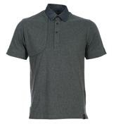 Grey Cotton Polo Shirt