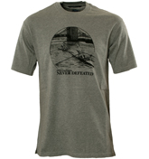 One True Saxon Grey T-Shirt with Printed Design