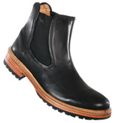 One True Saxon Handforth Black Leather Boots
