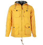 One True Saxon Hunman Yellow Waxed Hooded Jacket