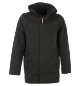 One True Saxon Jacksdale Mac Black Hooded Jacket