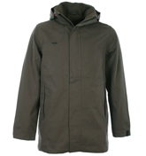 One True Saxon Jacksdale Mac Slate Hooded Jacket