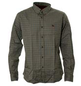 Khaki and Navy Check Long Sleeve