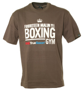 One True Saxon Khaki T-Shirt with Large Logo