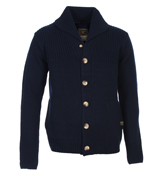 One True Saxon Knutsford Navy Button Fastening