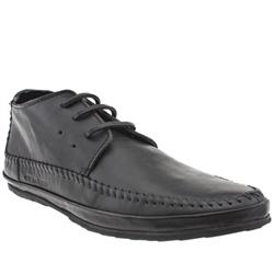 One True Saxon Male Buttie Leather Upper Casual Boots in Black, Tan