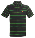 One True Saxon Navy and Green Pique Polo Shirt