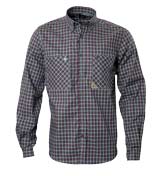 Navy Check Long Sleeve Shirt