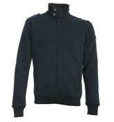 One True Saxon Navy High Neck Full Zip Sweatshirt